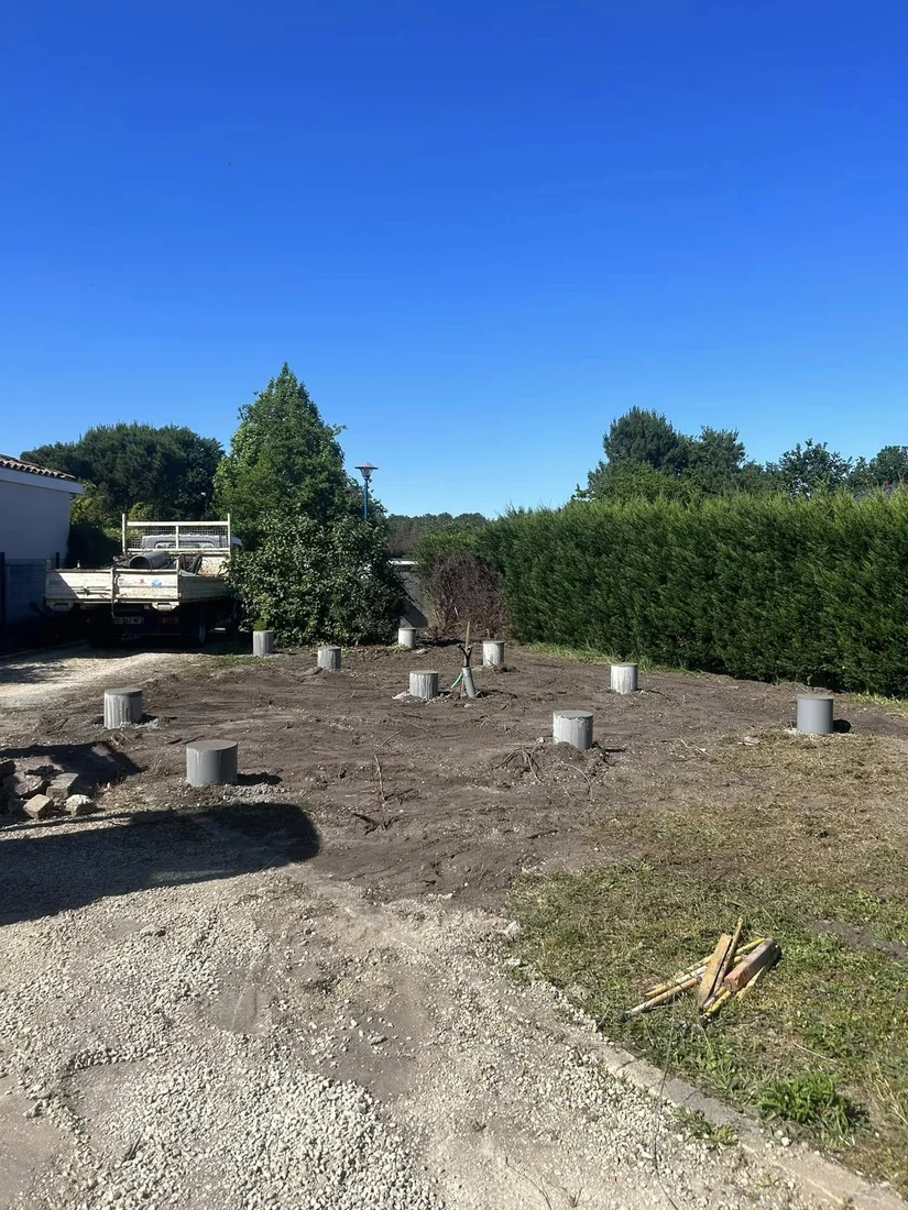 Terrain préparé sur un chantier SH Terrassement